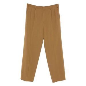 CELLAR DOOR Men's Pleated Front Dress Pants Men BROWN